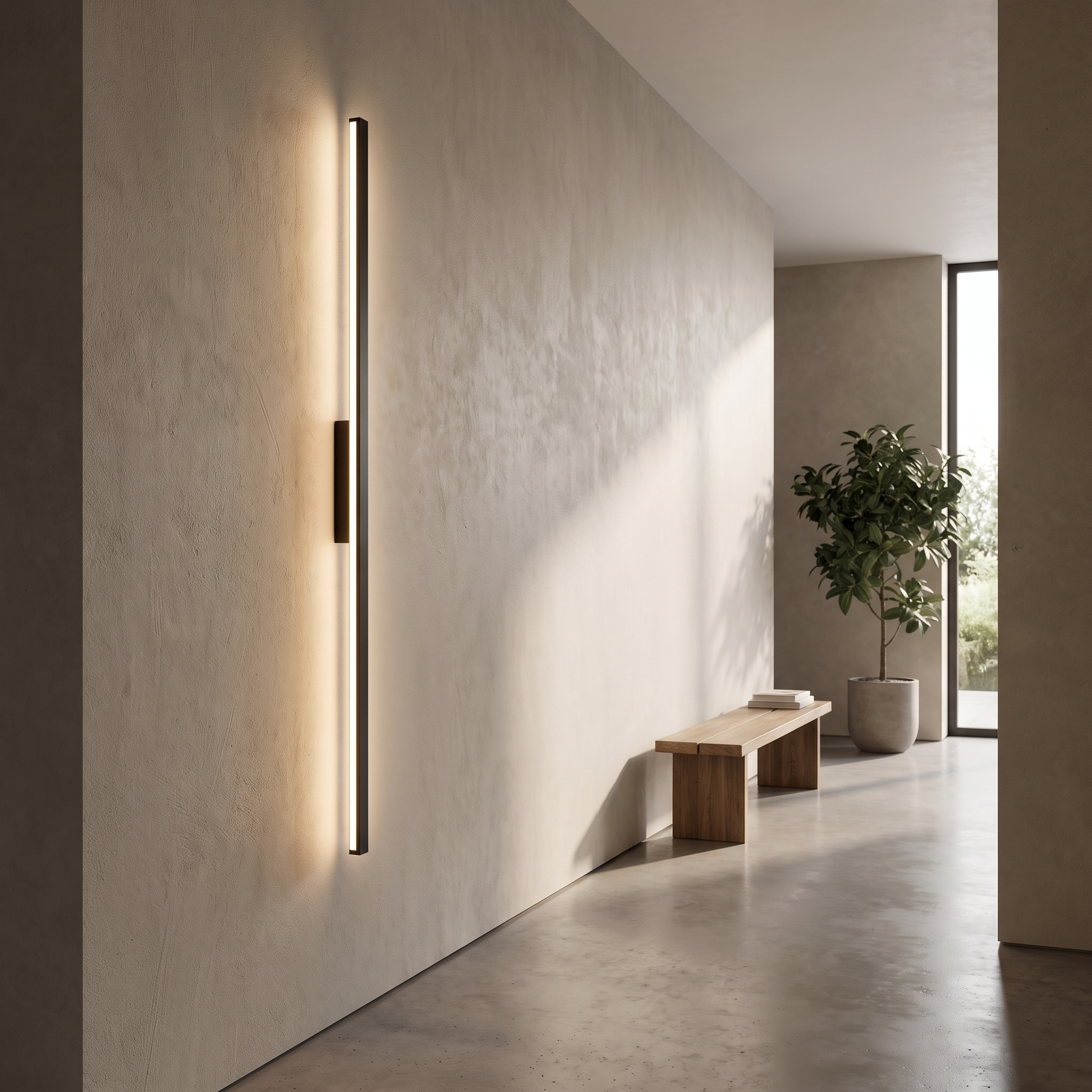 Haylen wall light in a modern hallway