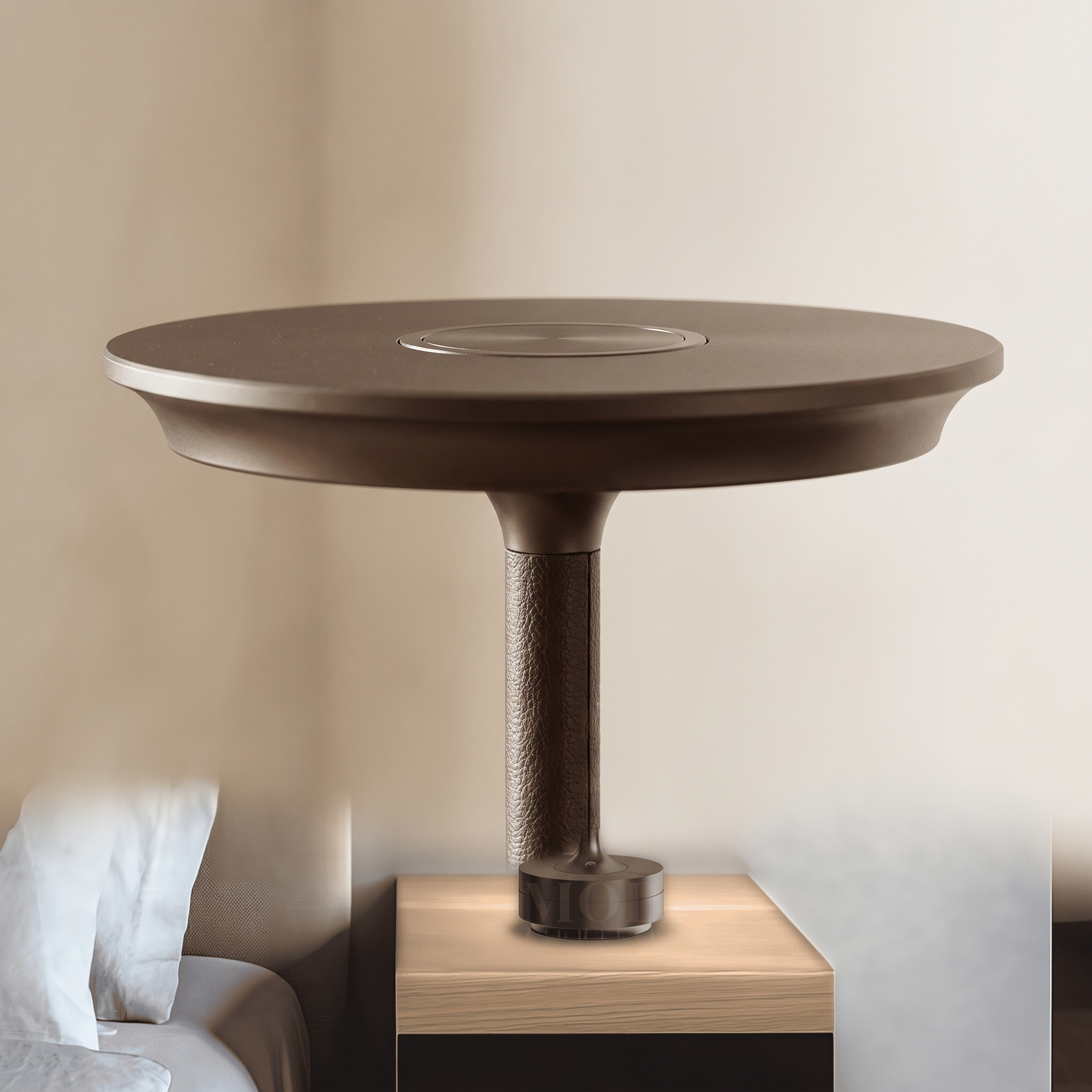 Aris table lamp finish and touch control detail