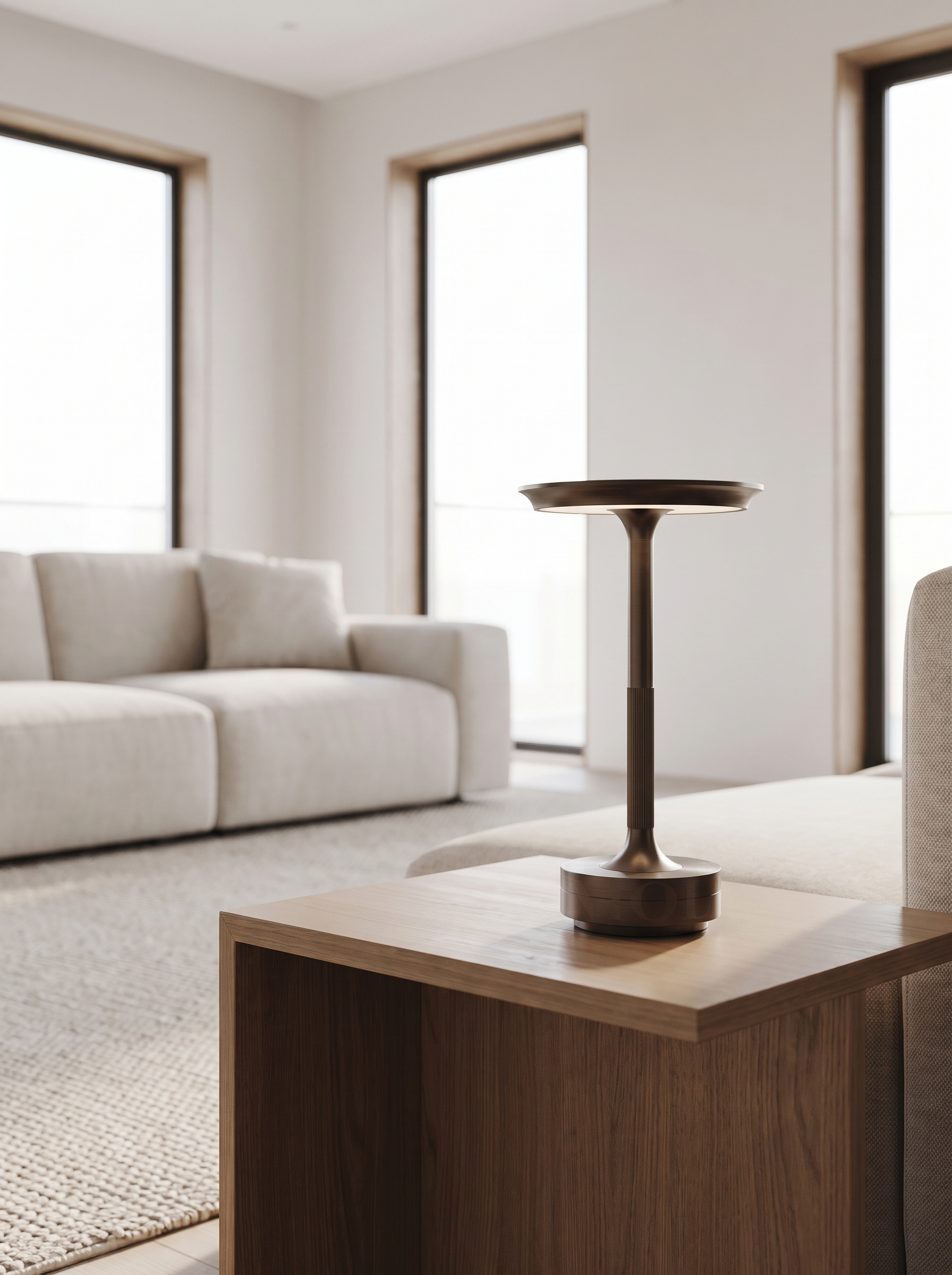 Aris table lamp on a side table