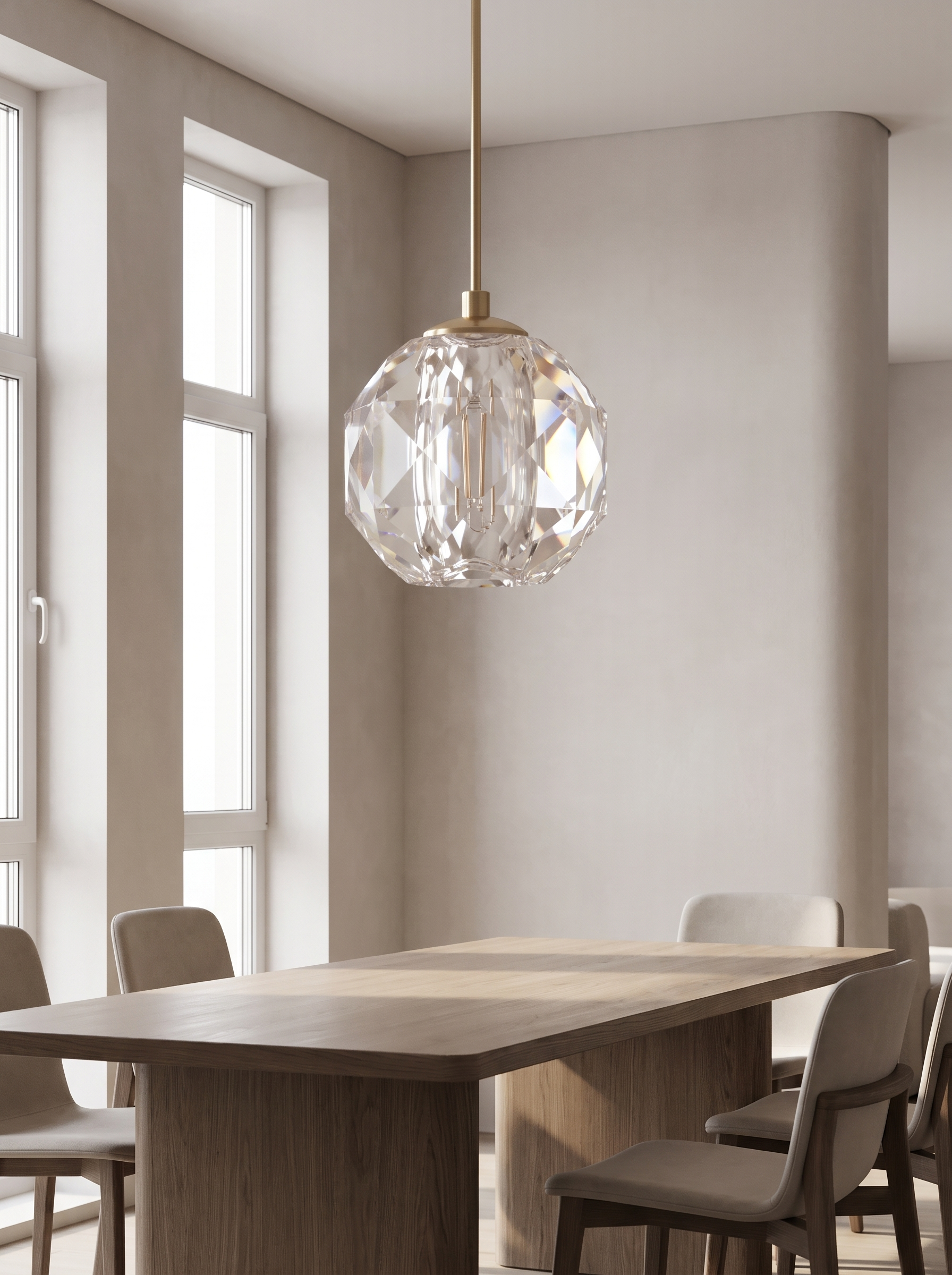 Diana pendant above a dining table